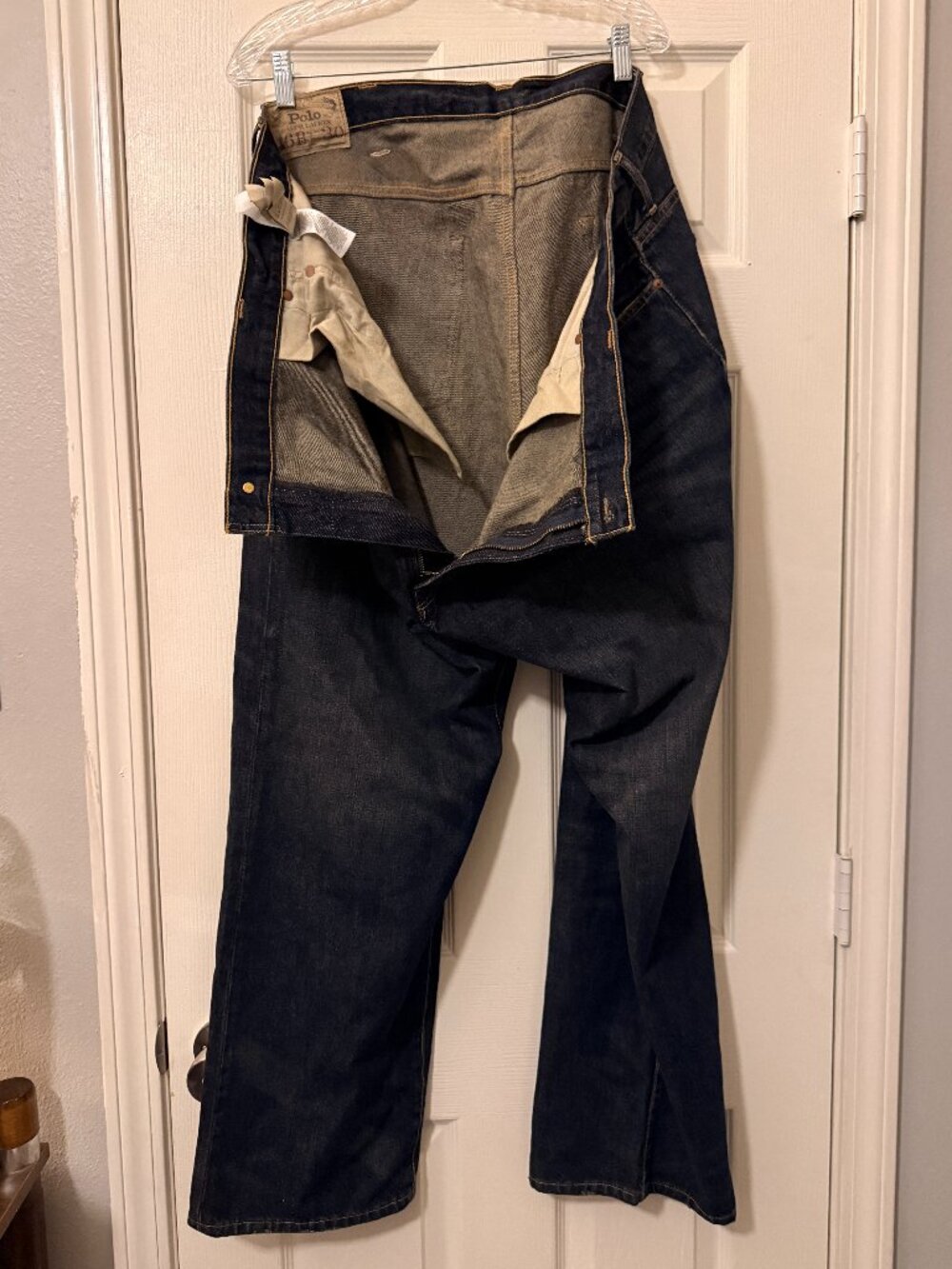 Polo Ralph Lauren Dark Wash Jeans 46x30 Straight Bootcut Denim